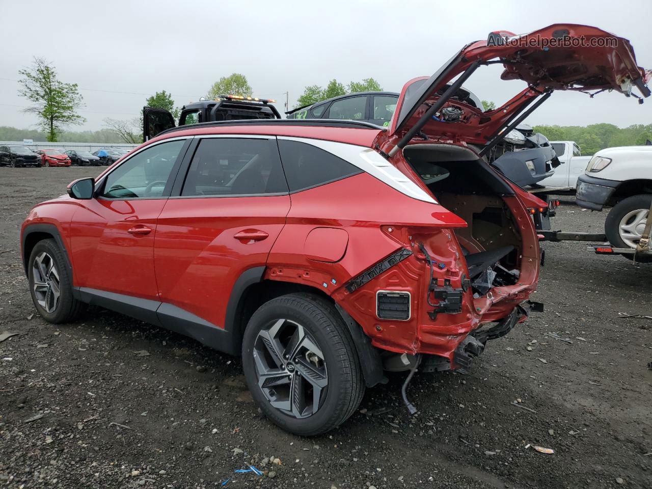 2022 Hyundai Tucson Limited Red vin: 5NMJECAE0NH083826