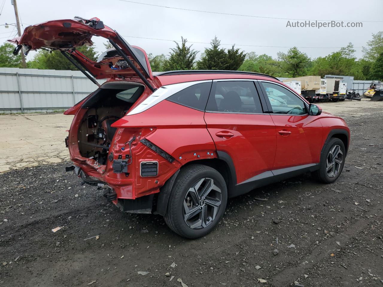 2022 Hyundai Tucson Limited Red vin: 5NMJECAE0NH083826