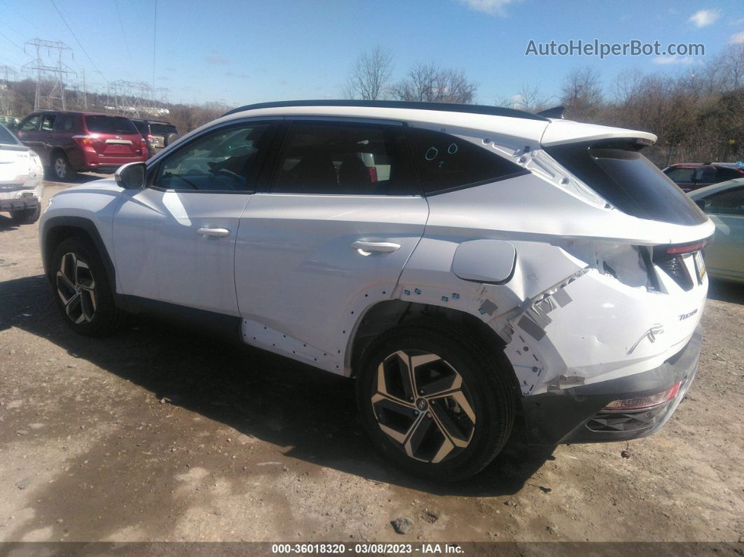 2022 Hyundai Tucson Limited White vin: 5NMJECAE2NH078868