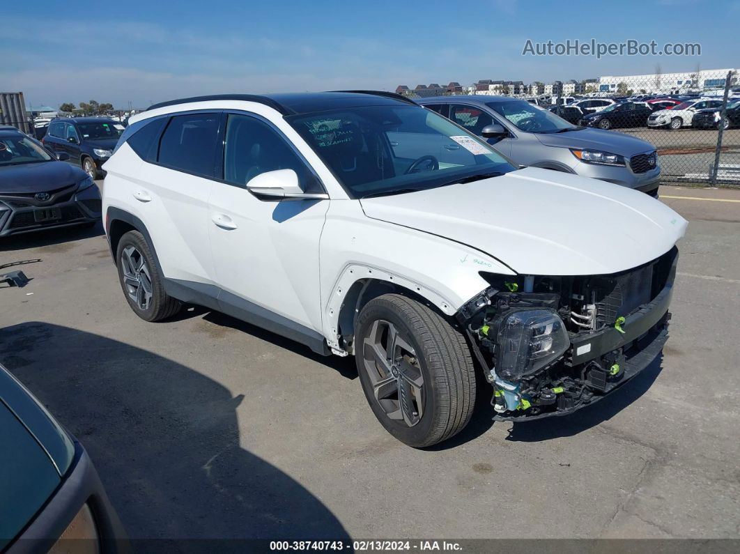 2022 Hyundai Tucson Limited White vin: 5NMJECAE3NH154534