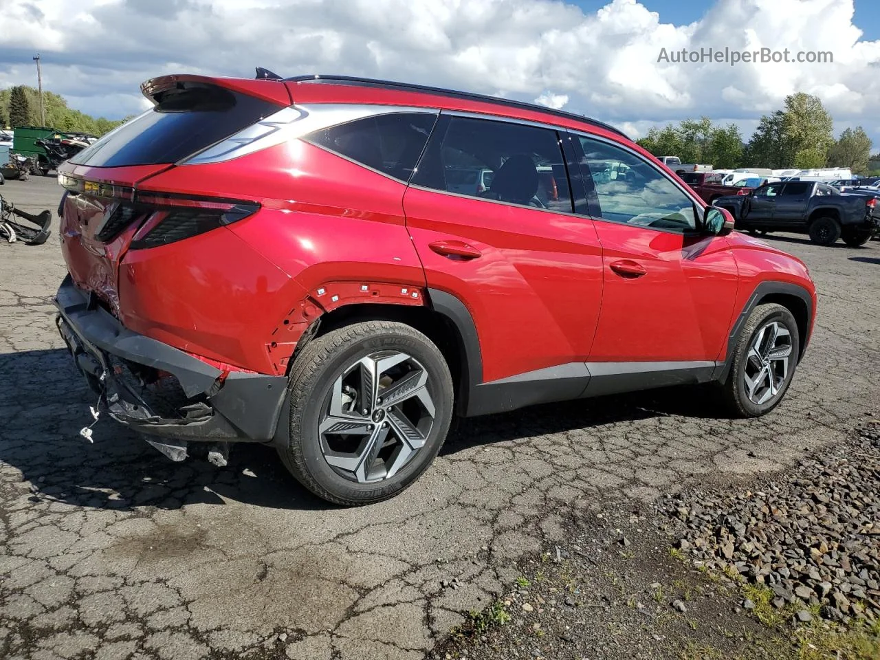 2022 Hyundai Tucson Limited Red vin: 5NMJECAE4NH066821