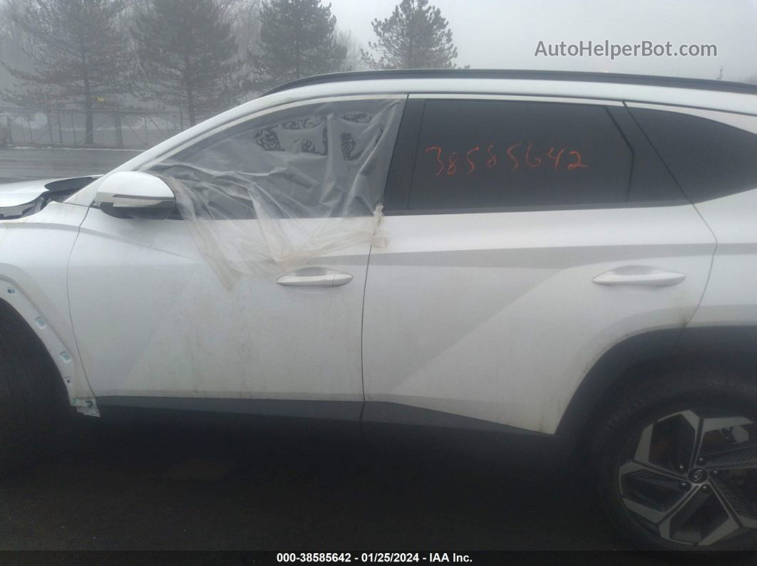 2022 Hyundai Tucson Limited White vin: 5NMJECAE4NH072277