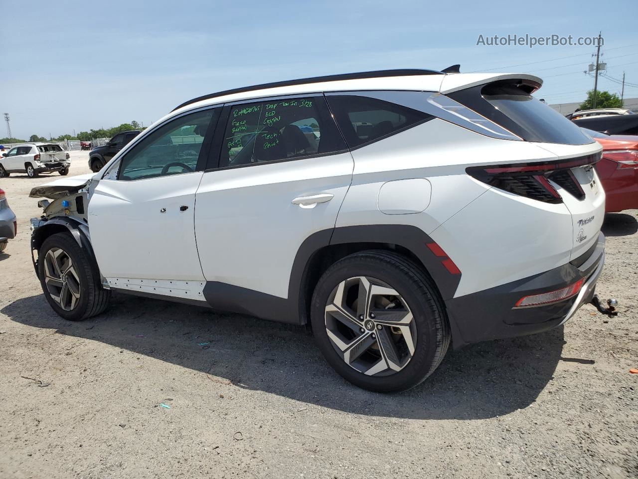 2022 Hyundai Tucson Limited White vin: 5NMJECAE5NH148945