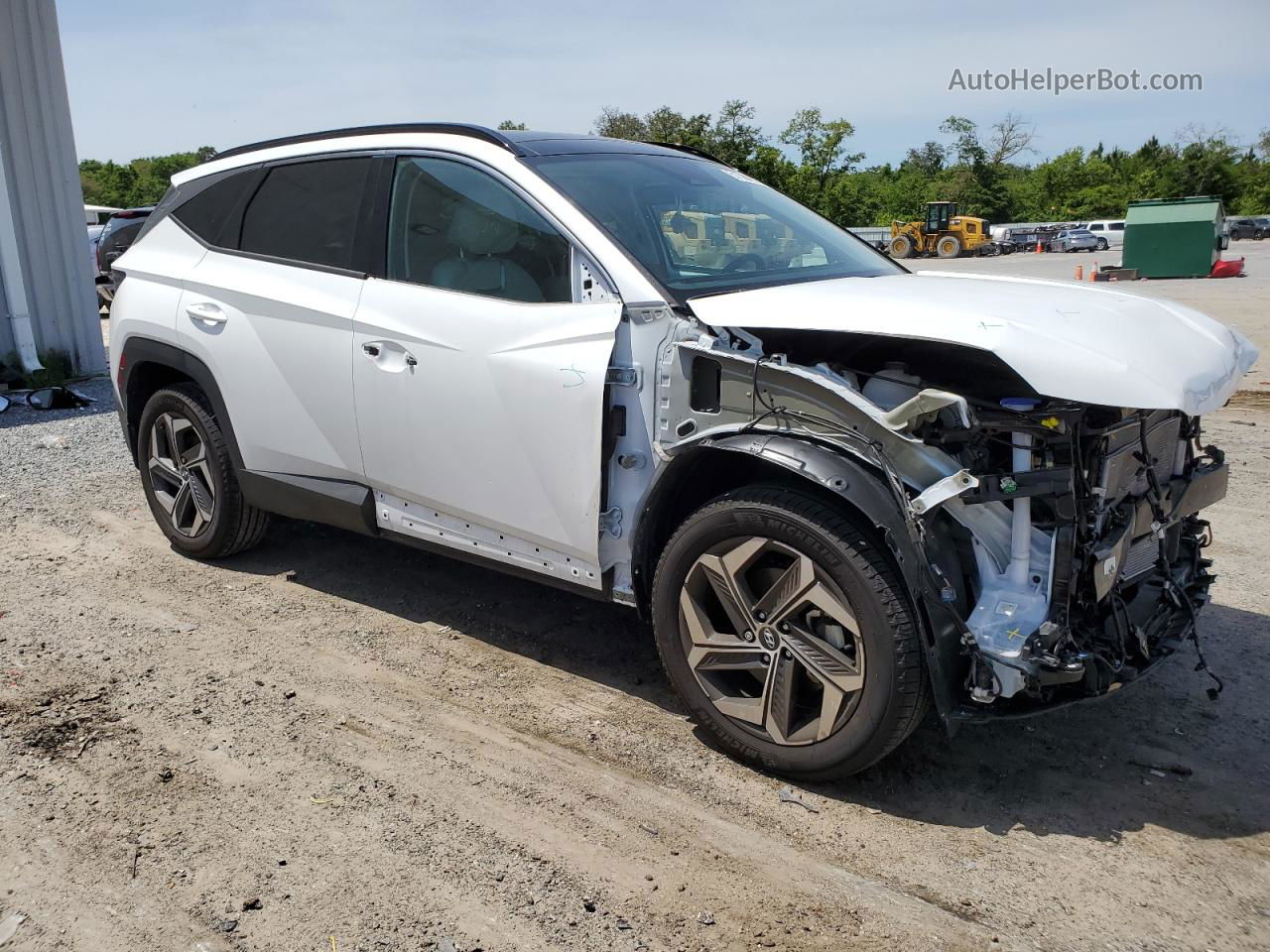 2022 Hyundai Tucson Limited White vin: 5NMJECAE5NH148945