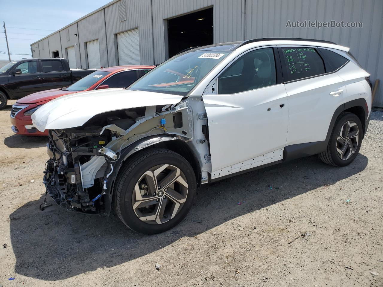 2022 Hyundai Tucson Limited White vin: 5NMJECAE5NH148945