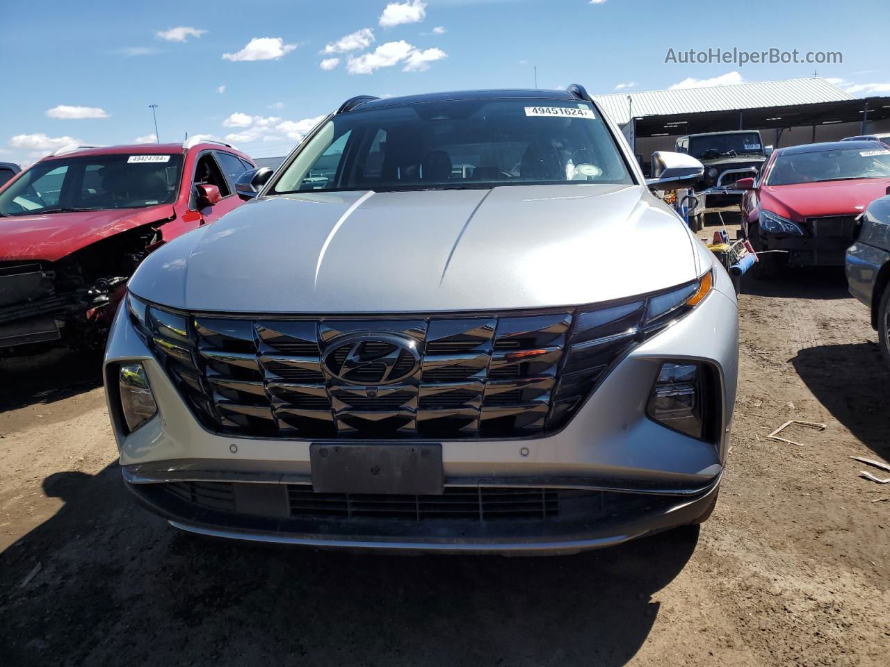 2022 Hyundai Tucson Limited Silver vin: 5NMJECAE6NH012565