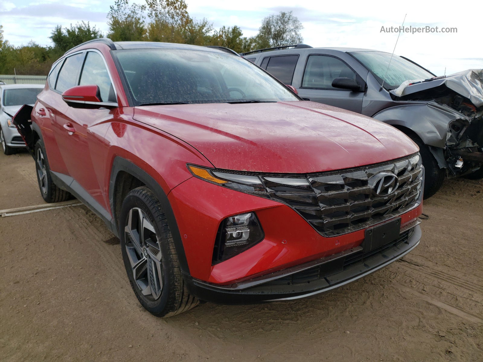 2022 Hyundai Tucson Limited Red vin: 5NMJECAE7NH014258