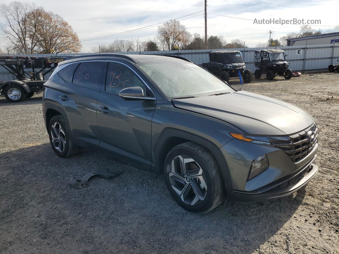 2022 Hyundai Tucson Limited Gray vin: 5NMJECAE7NH058244