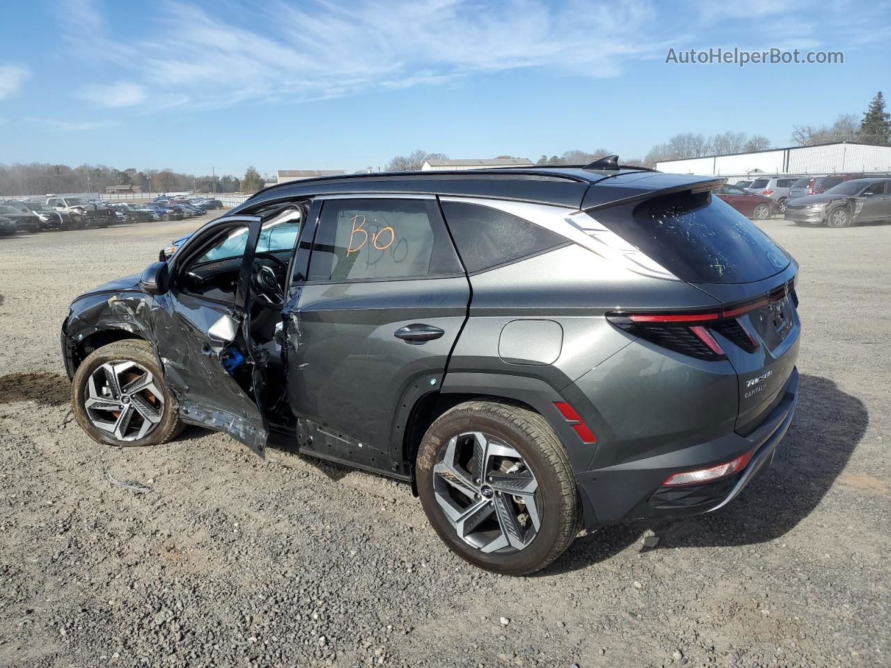 2022 Hyundai Tucson Limited Серый vin: 5NMJECAE7NH058244