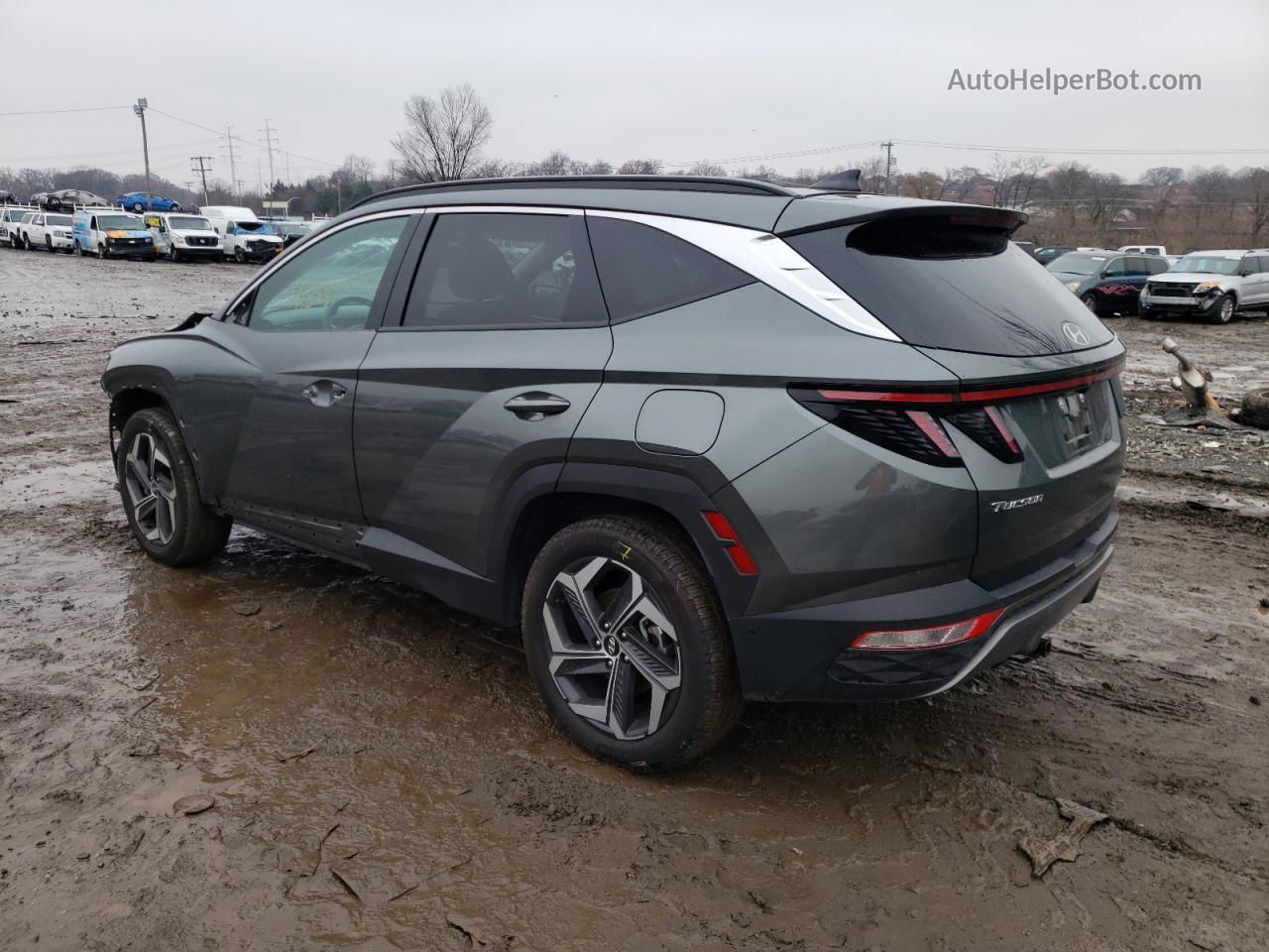 2022 Hyundai Tucson Limited Gray vin: 5NMJECAE7NH106583