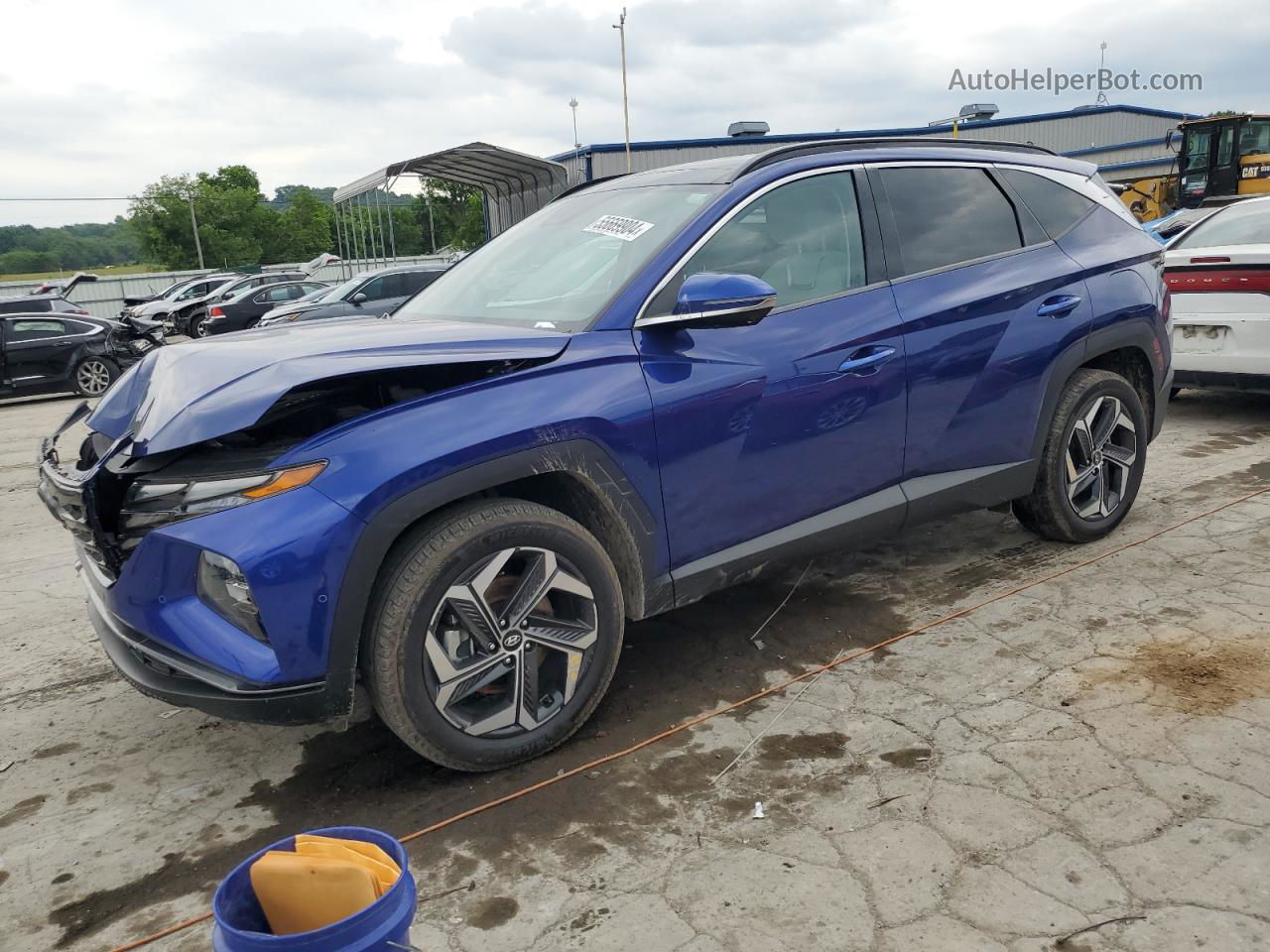 2022 Hyundai Tucson Limited Blue vin: 5NMJECAE9NH036326