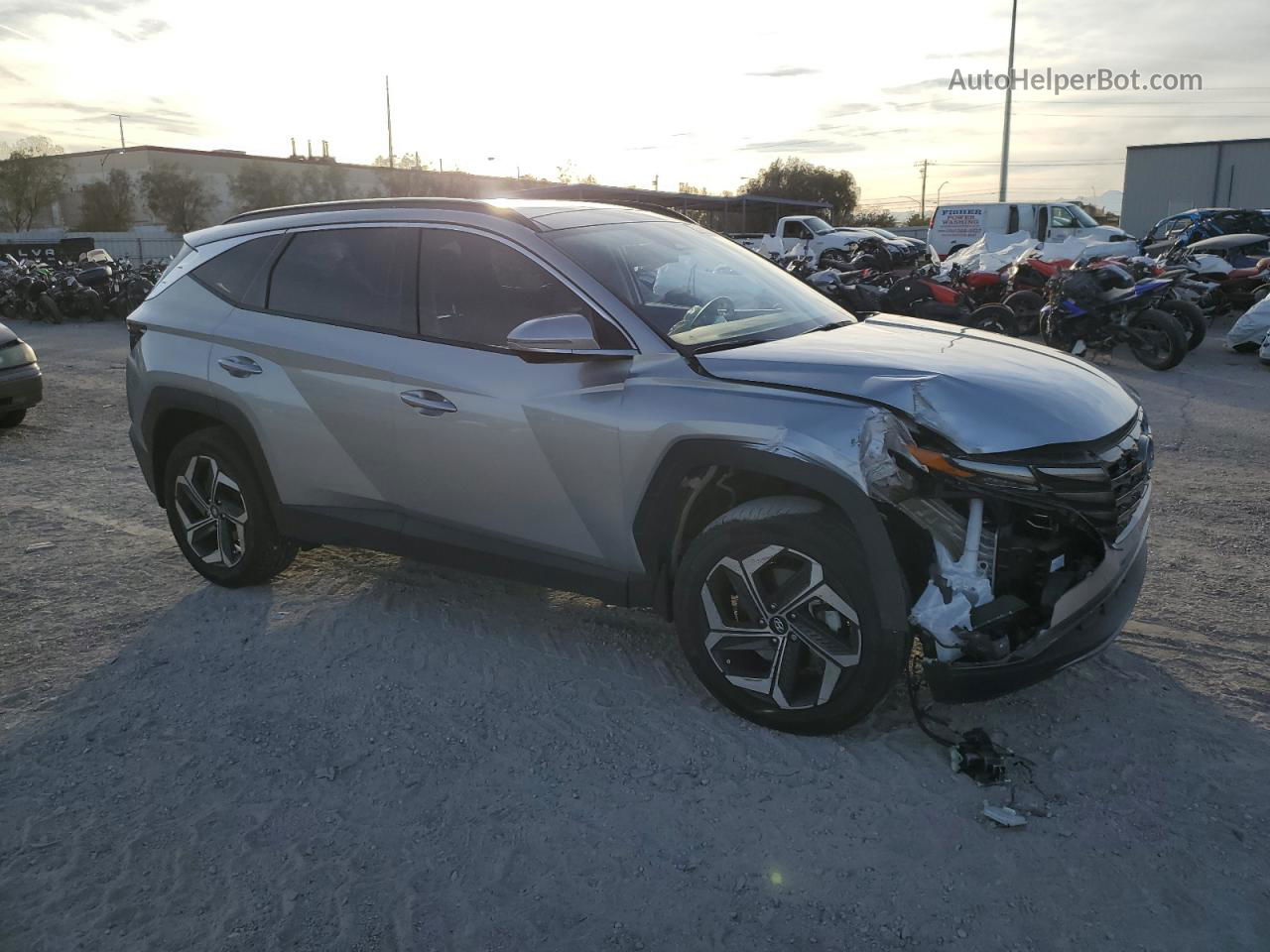 2022 Hyundai Tucson Limited Silver vin: 5NMJECAEXNH134121