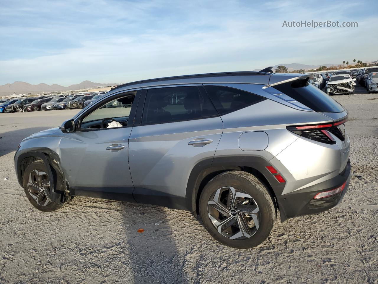 2022 Hyundai Tucson Limited Silver vin: 5NMJECAEXNH134121