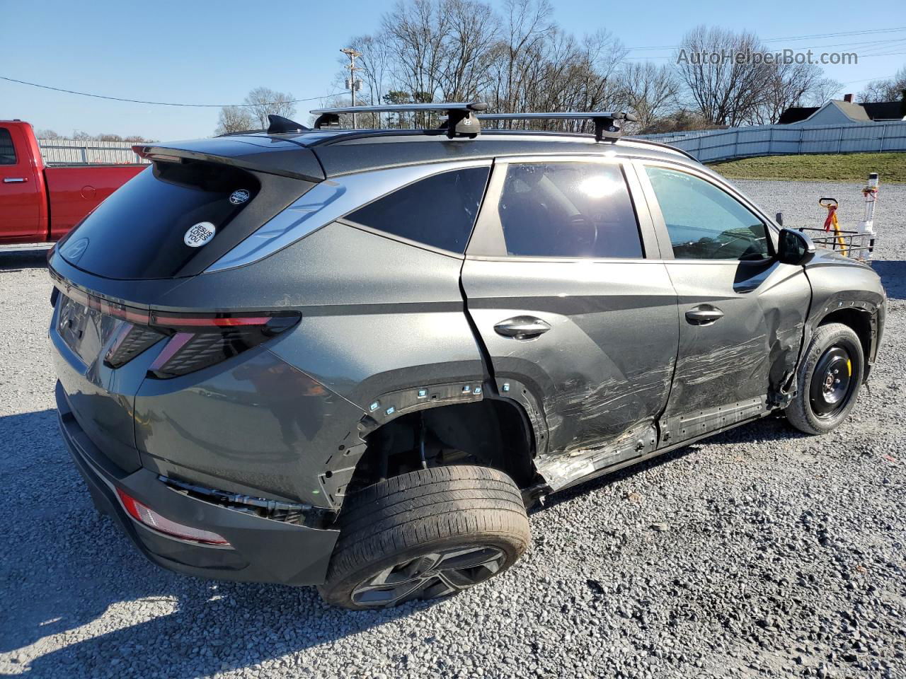 2022 Hyundai Tucson Sel Gray vin: 5NMJF3AE0NH070068