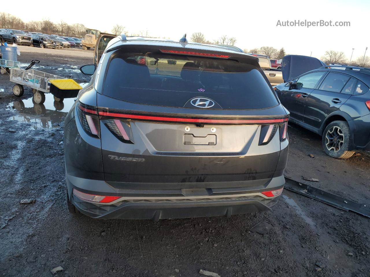 2022 Hyundai Tucson Sel Gray vin: 5NMJF3AE2NH070010