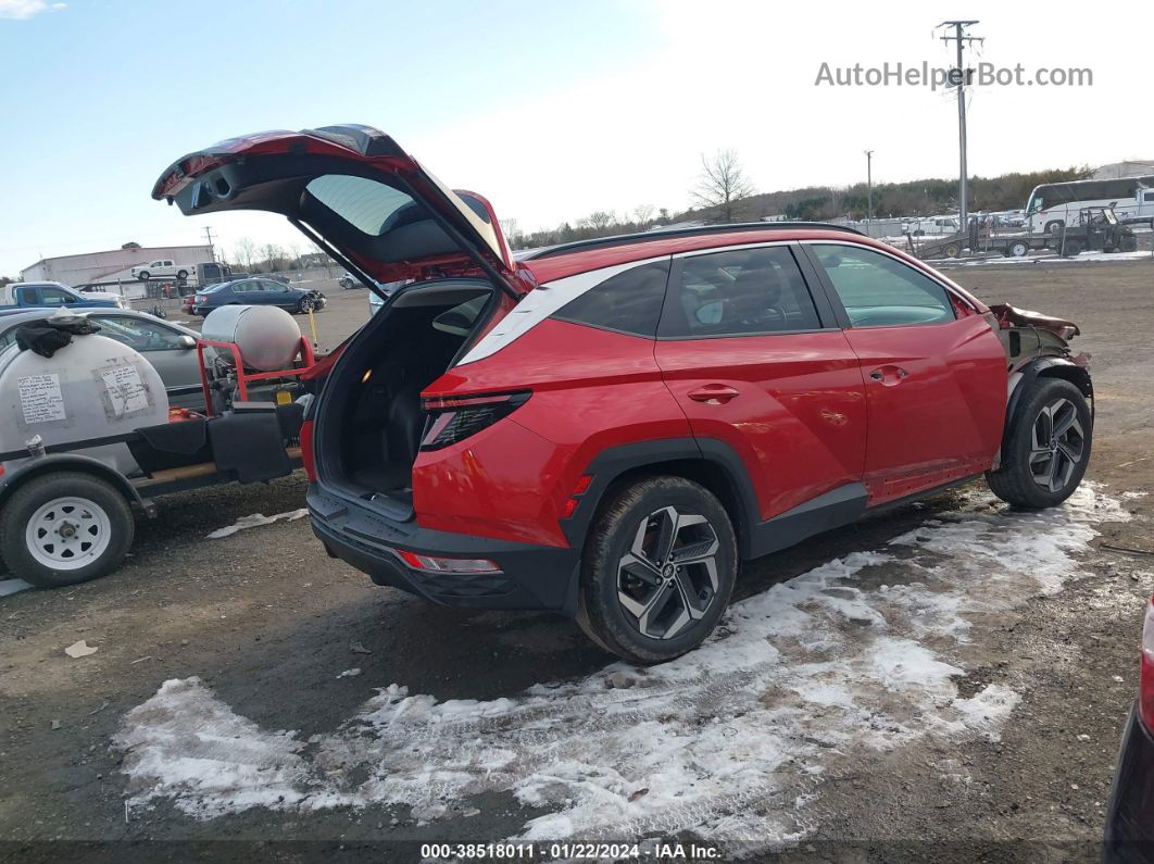 2022 Hyundai Tucson Sel Burgundy vin: 5NMJF3AE2NH134689