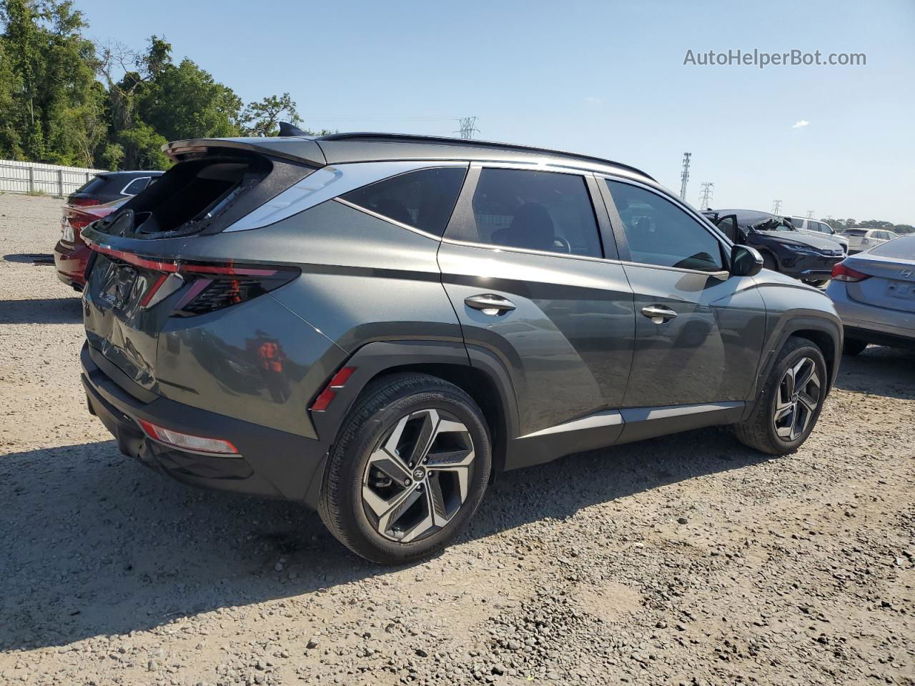 2022 Hyundai Tucson Sel Серый vin: 5NMJF3AE6NH099316