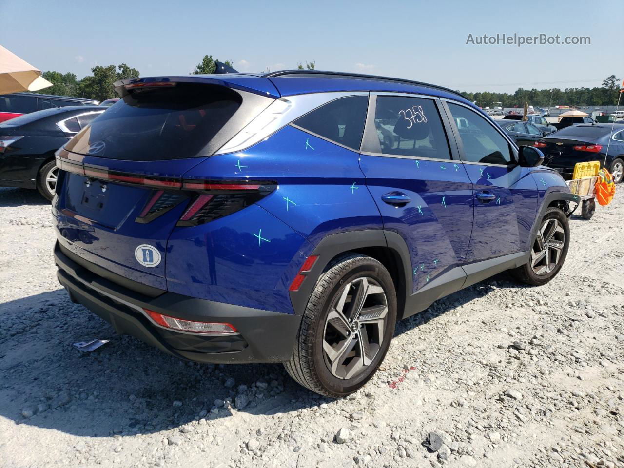 2022 Hyundai Tucson Sel Blue vin: 5NMJF3AE7NH005122