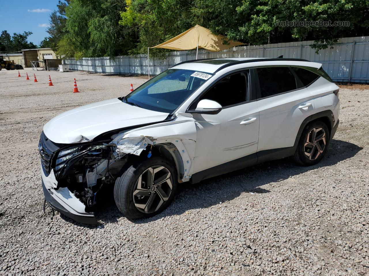 2022 Hyundai Tucson Sel White vin: 5NMJF3AE7NH026133