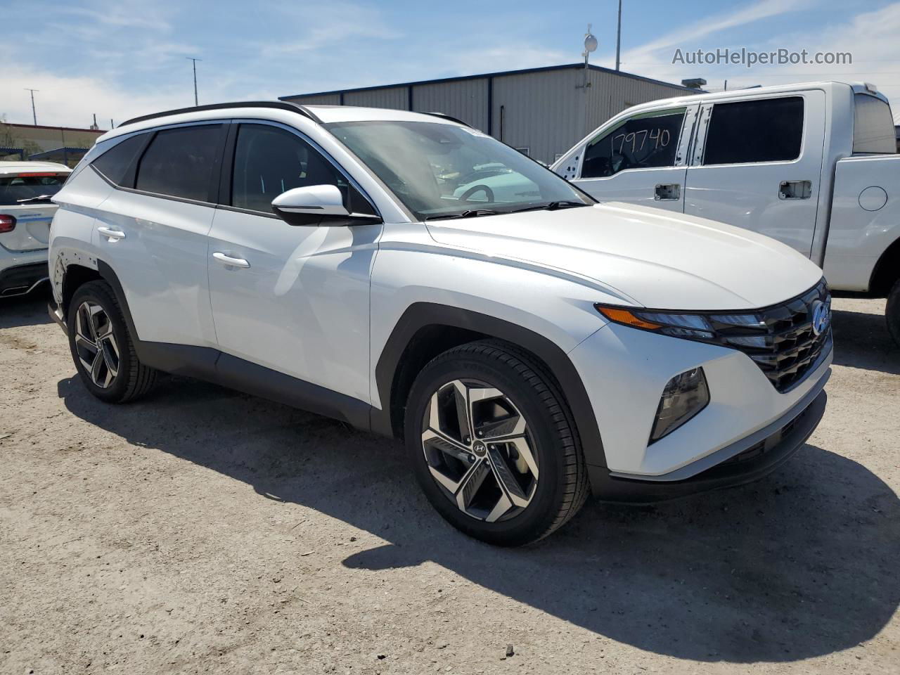 2022 Hyundai Tucson Sel White vin: 5NMJFCAE0NH055702