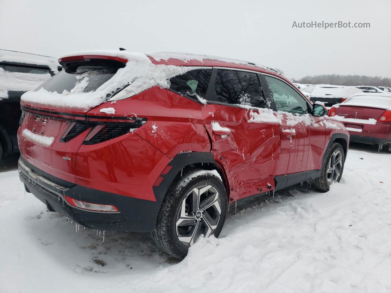 2022 Hyundai Tucson Sel Red vin: 5NMJFCAE1NH054509