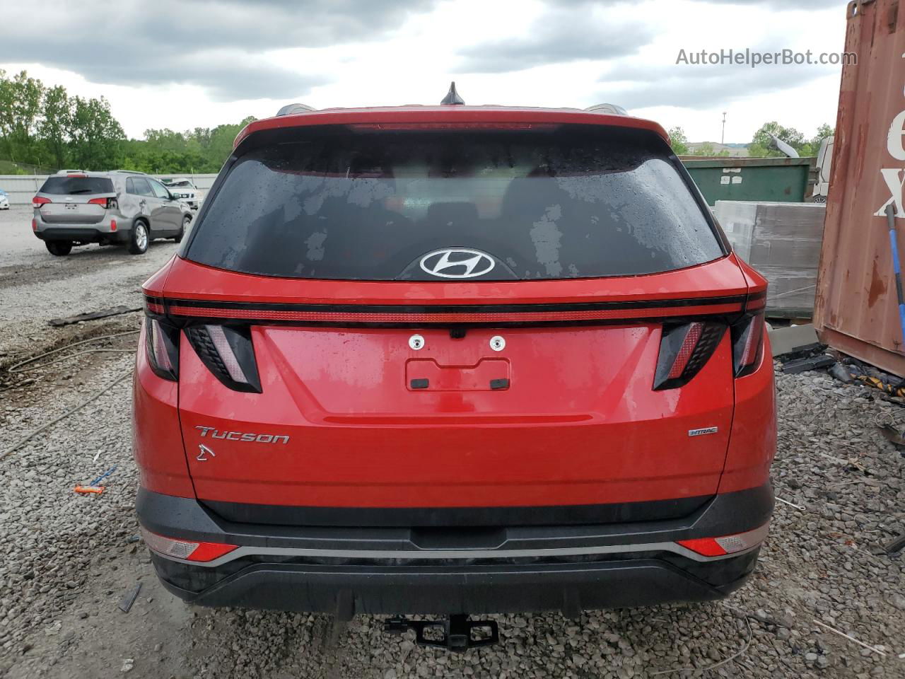 2022 Hyundai Tucson Sel Красный vin: 5NMJFCAE1NH093021