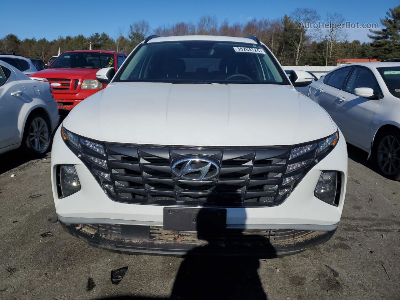 2022 Hyundai Tucson Sel White vin: 5NMJFCAE2NH115771