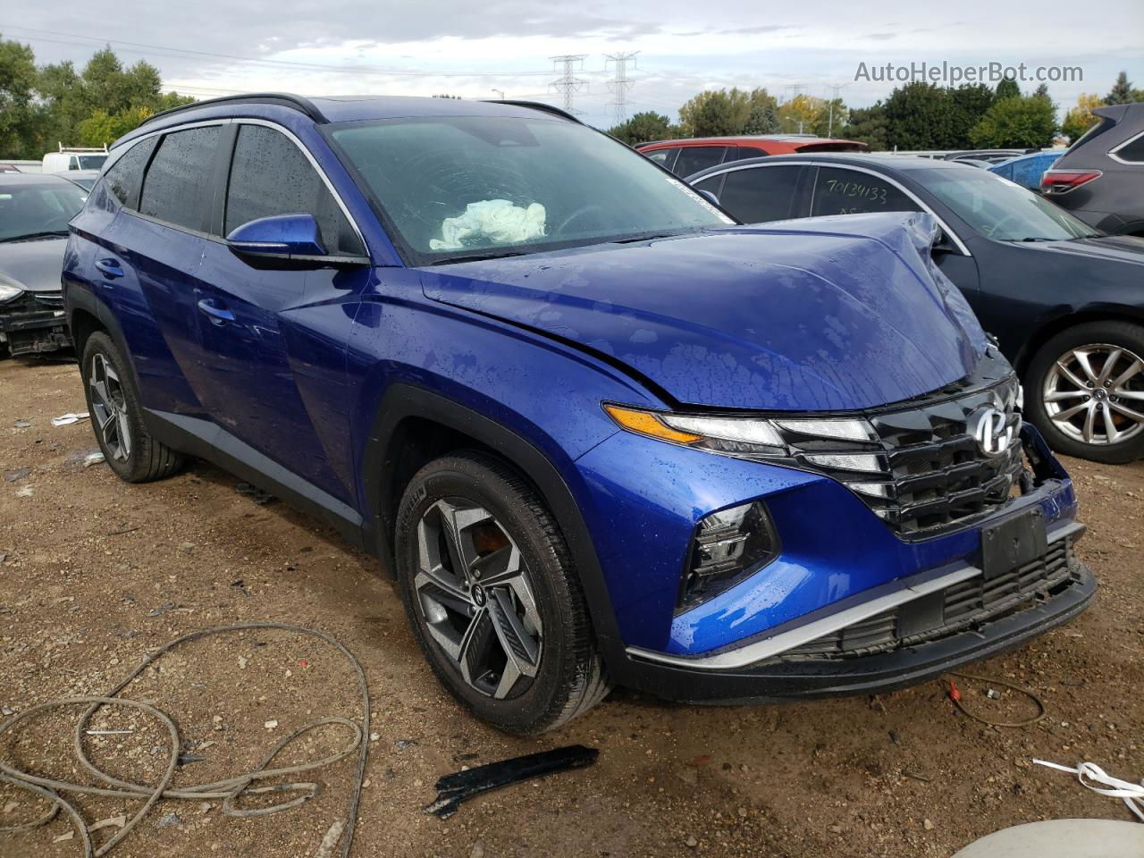 2022 Hyundai Tucson Sel Blue vin: 5NMJFCAE4NH035646