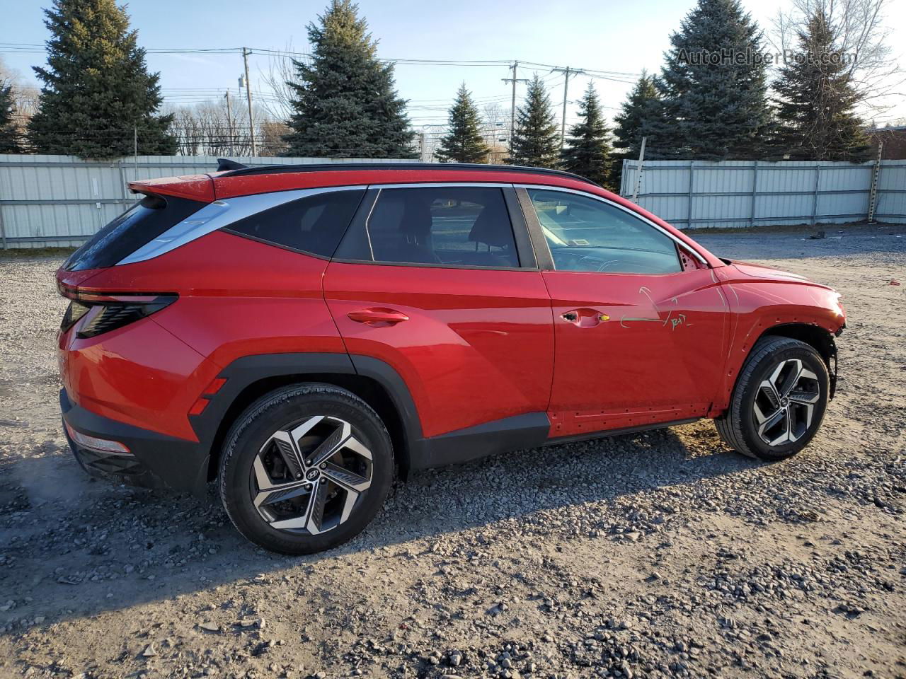 2022 Hyundai Tucson Sel Red vin: 5NMJFCAE4NH132605