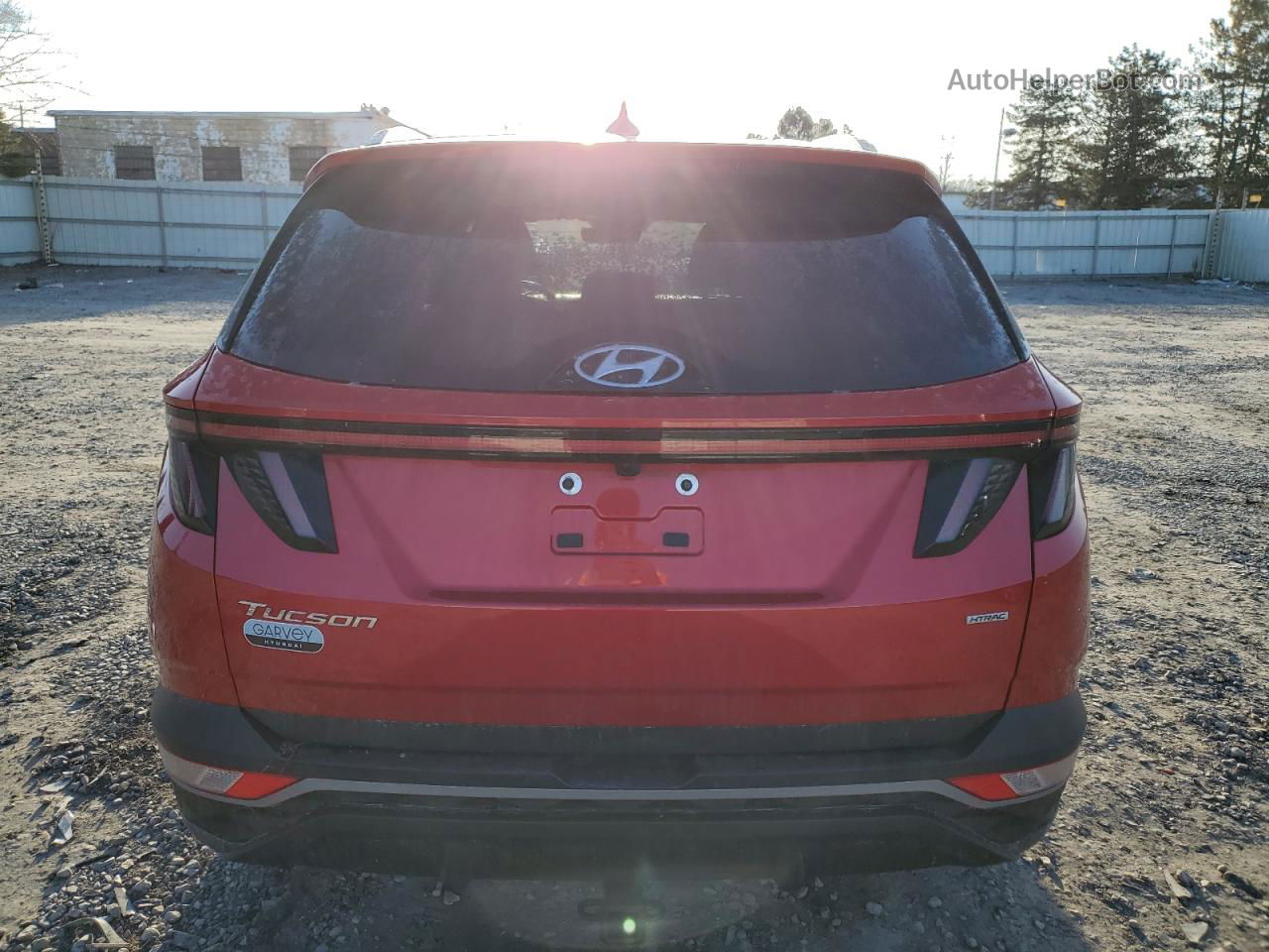 2022 Hyundai Tucson Sel Red vin: 5NMJFCAE4NH132605