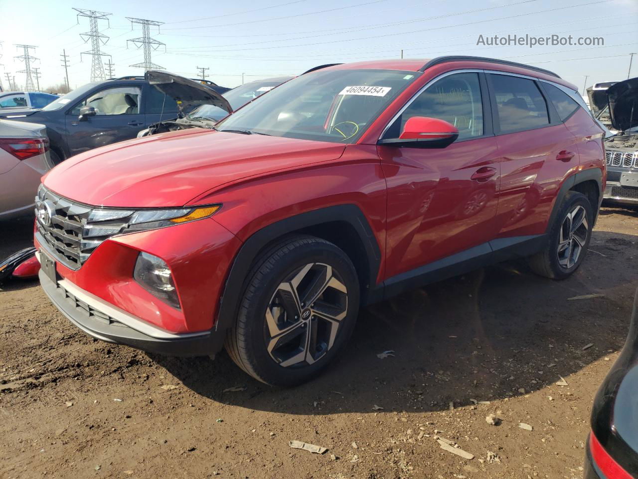 2022 Hyundai Tucson Sel Red vin: 5NMJFCAE5NH083737