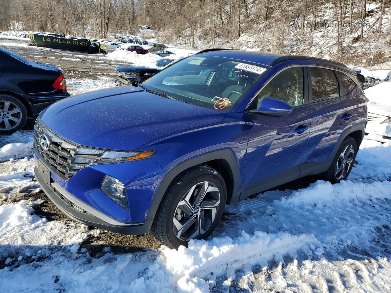 2022 Hyundai Tucson Sel Blue vin: 5NMJFCAE7NH066468