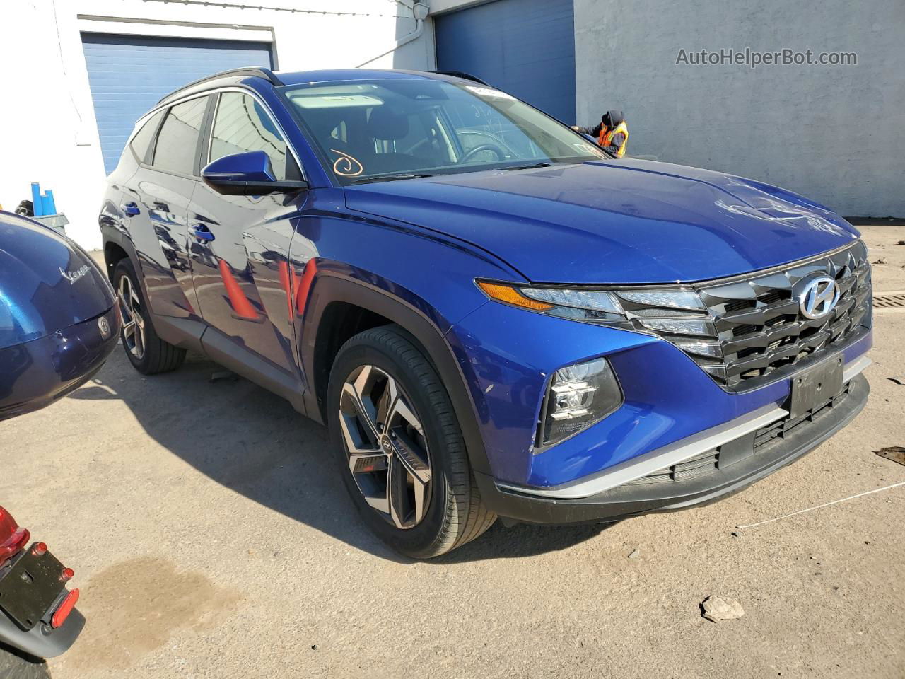 2022 Hyundai Tucson Sel Синий vin: 5NMJFCAE7NH066468