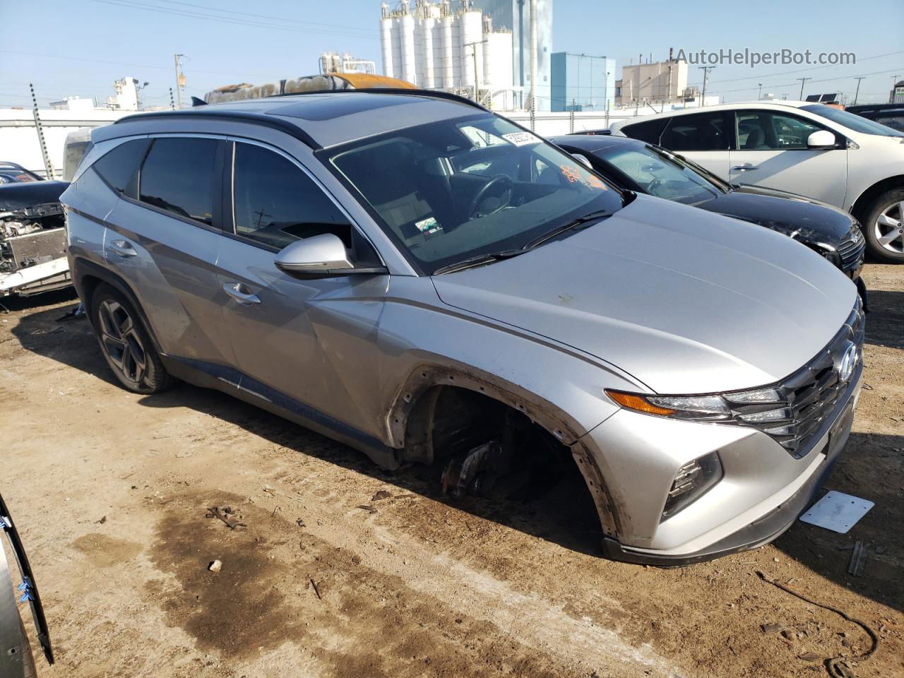 2022 Hyundai Tucson Sel Silver vin: 5NMJFCAE7NH103289