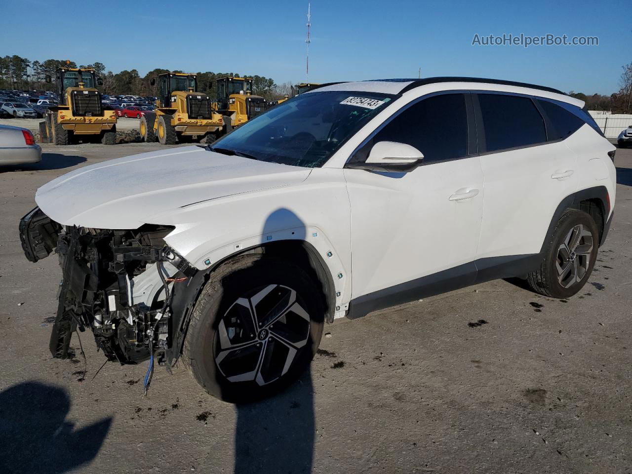 2022 Hyundai Tucson Sel White vin: 5NMJFCAE8NH008983