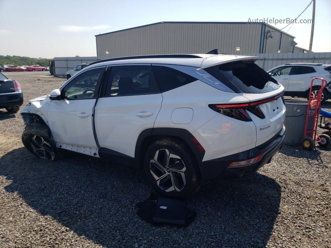 2022 Hyundai Tucson Sel White vin: 5NMJFCAE8NH044477