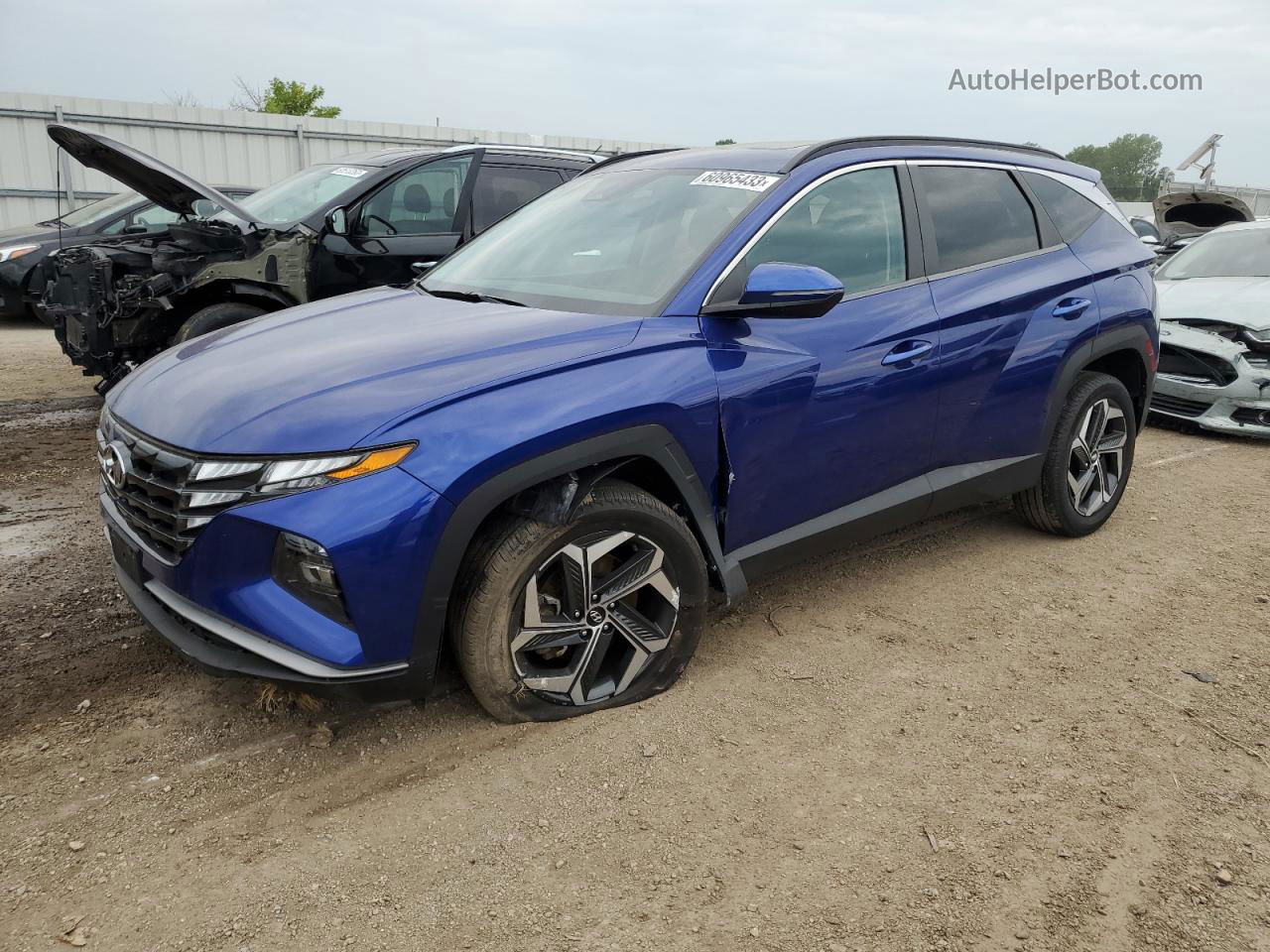 2022 Hyundai Tucson Sel Blue vin: 5NMJFCAEXNH015367