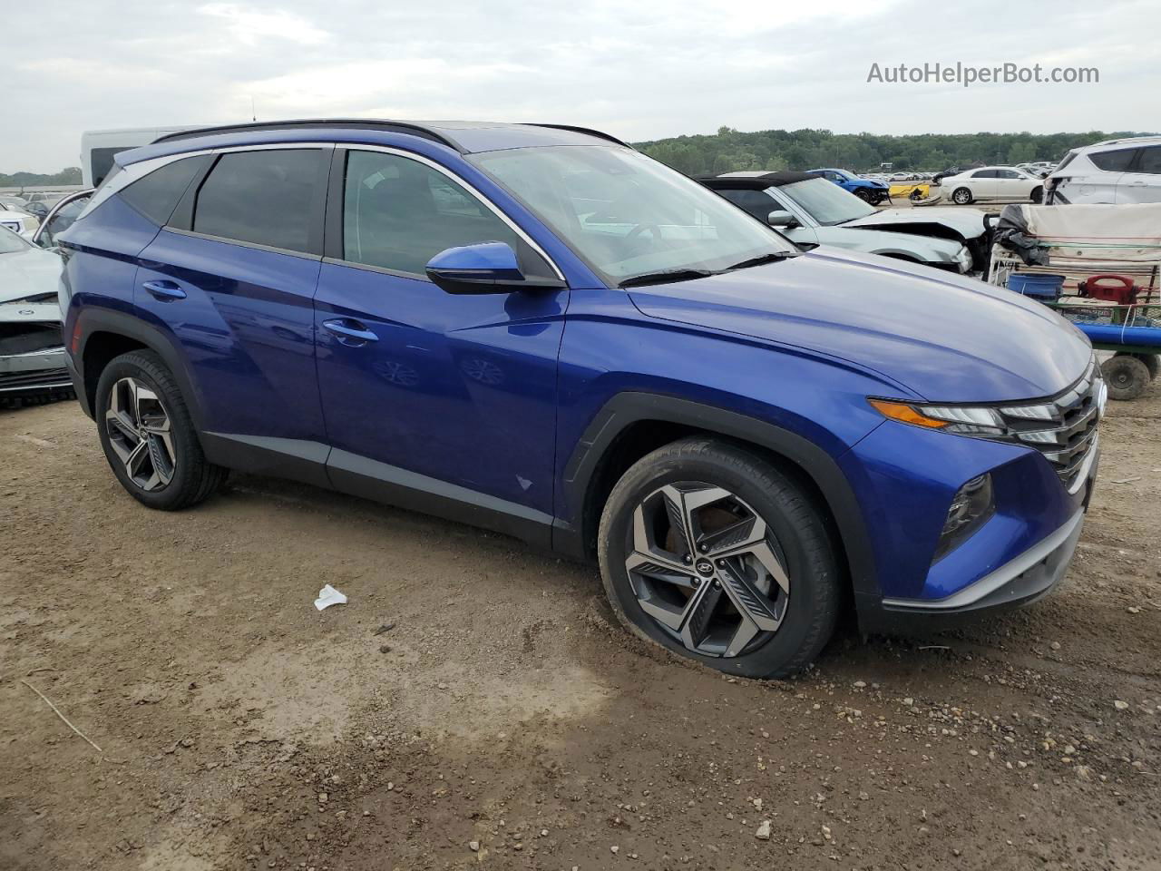 2022 Hyundai Tucson Sel Blue vin: 5NMJFCAEXNH015367