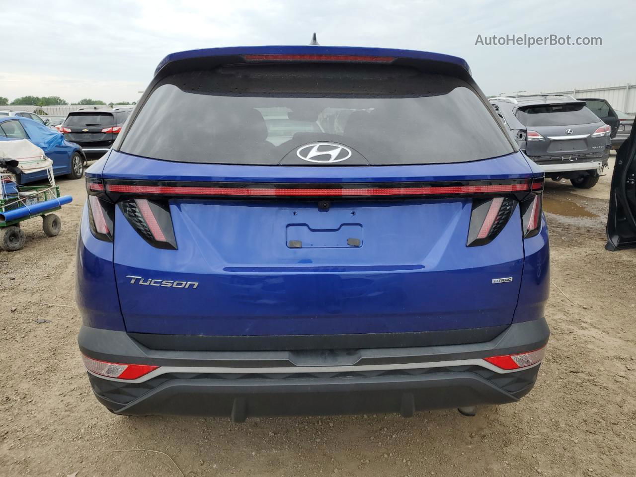 2022 Hyundai Tucson Sel Blue vin: 5NMJFCAEXNH015367