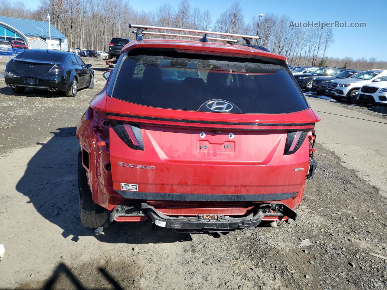 2022 Hyundai Tucson Sel Red vin: 5NMJFCAEXNH132110