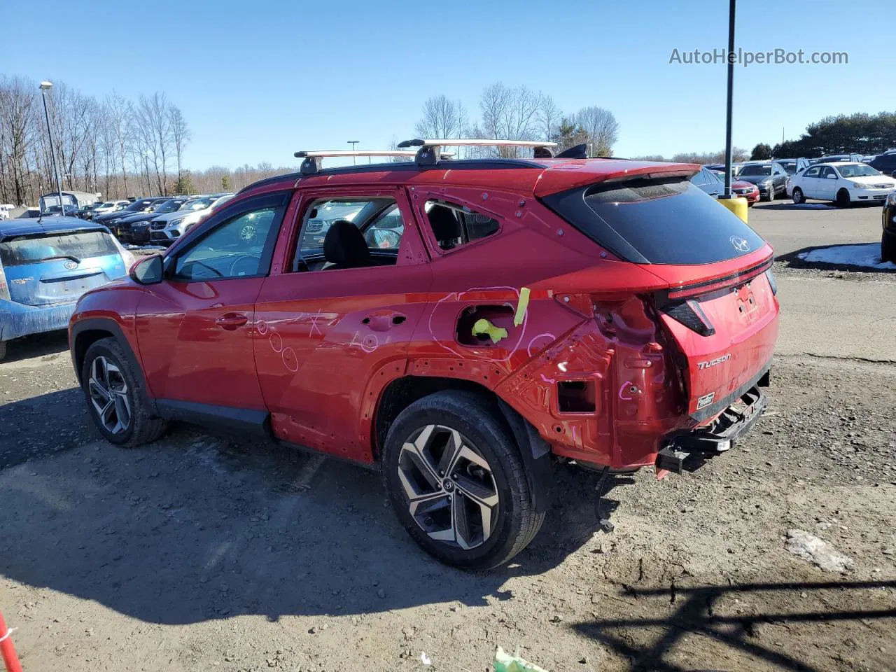 2022 Hyundai Tucson Sel Red vin: 5NMJFCAEXNH132110