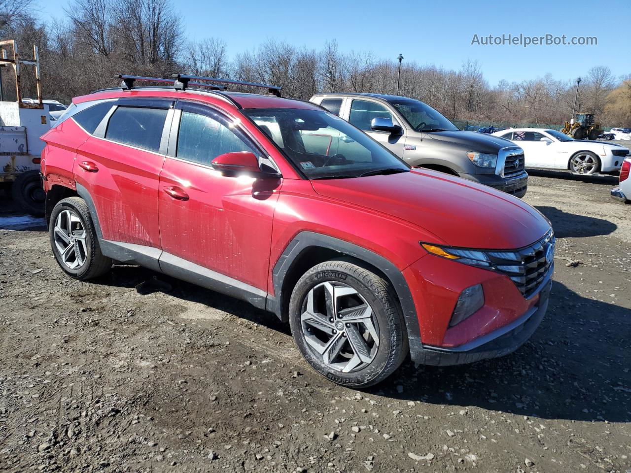 2022 Hyundai Tucson Sel Red vin: 5NMJFCAEXNH132110