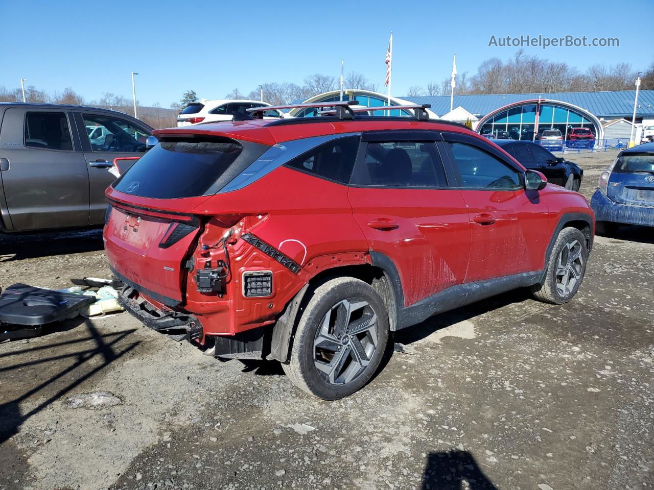 2022 Hyundai Tucson Sel Red vin: 5NMJFCAEXNH132110