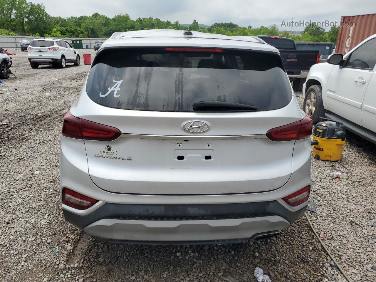 2020 Hyundai Santa Fe Se Silver vin: 5NMS23AD3LH163669