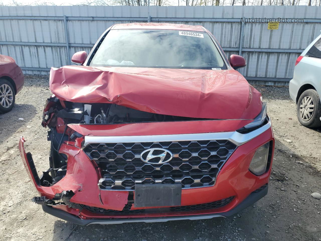 2020 Hyundai Santa Fe Se Красный vin: 5NMS2CAD1LH240815