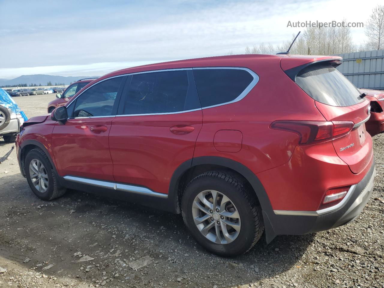 2020 Hyundai Santa Fe Se Red vin: 5NMS2CAD1LH240815