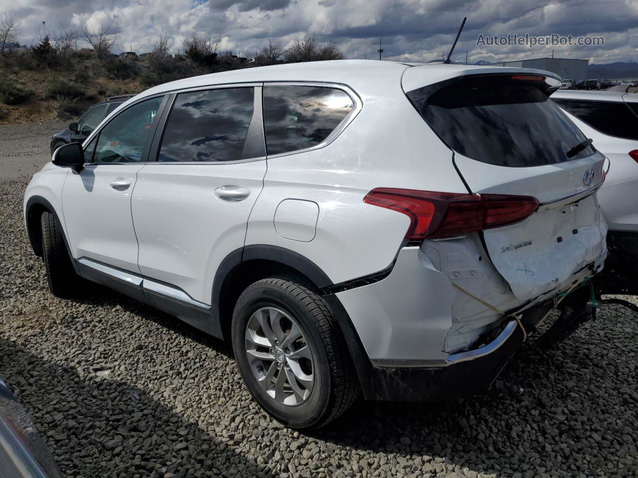 2020 Hyundai Santa Fe Se White vin: 5NMS2CAD8LH272709