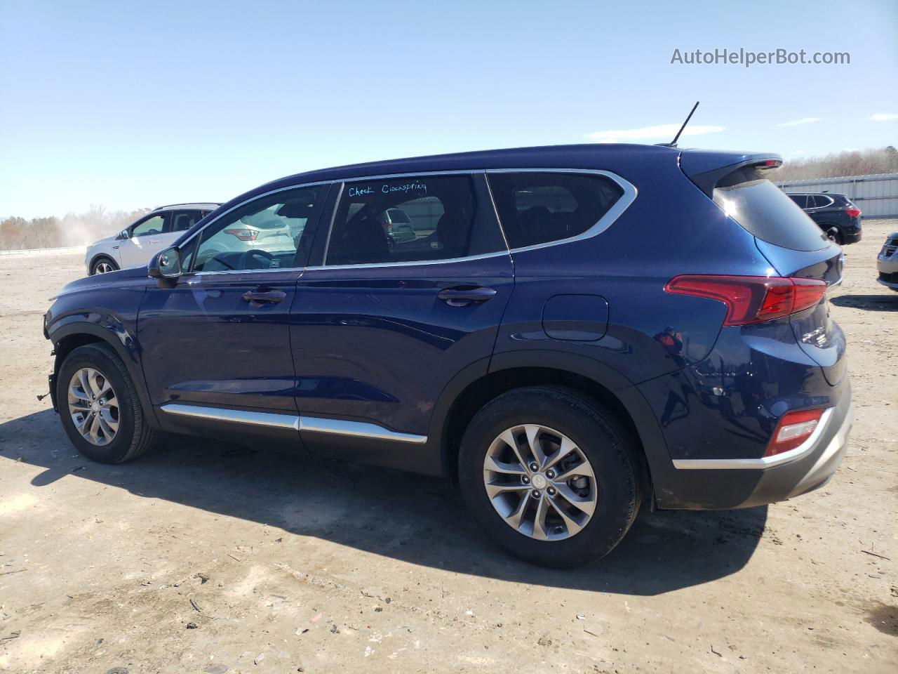 2020 Hyundai Santa Fe Se Синий vin: 5NMS2CADXLH233815