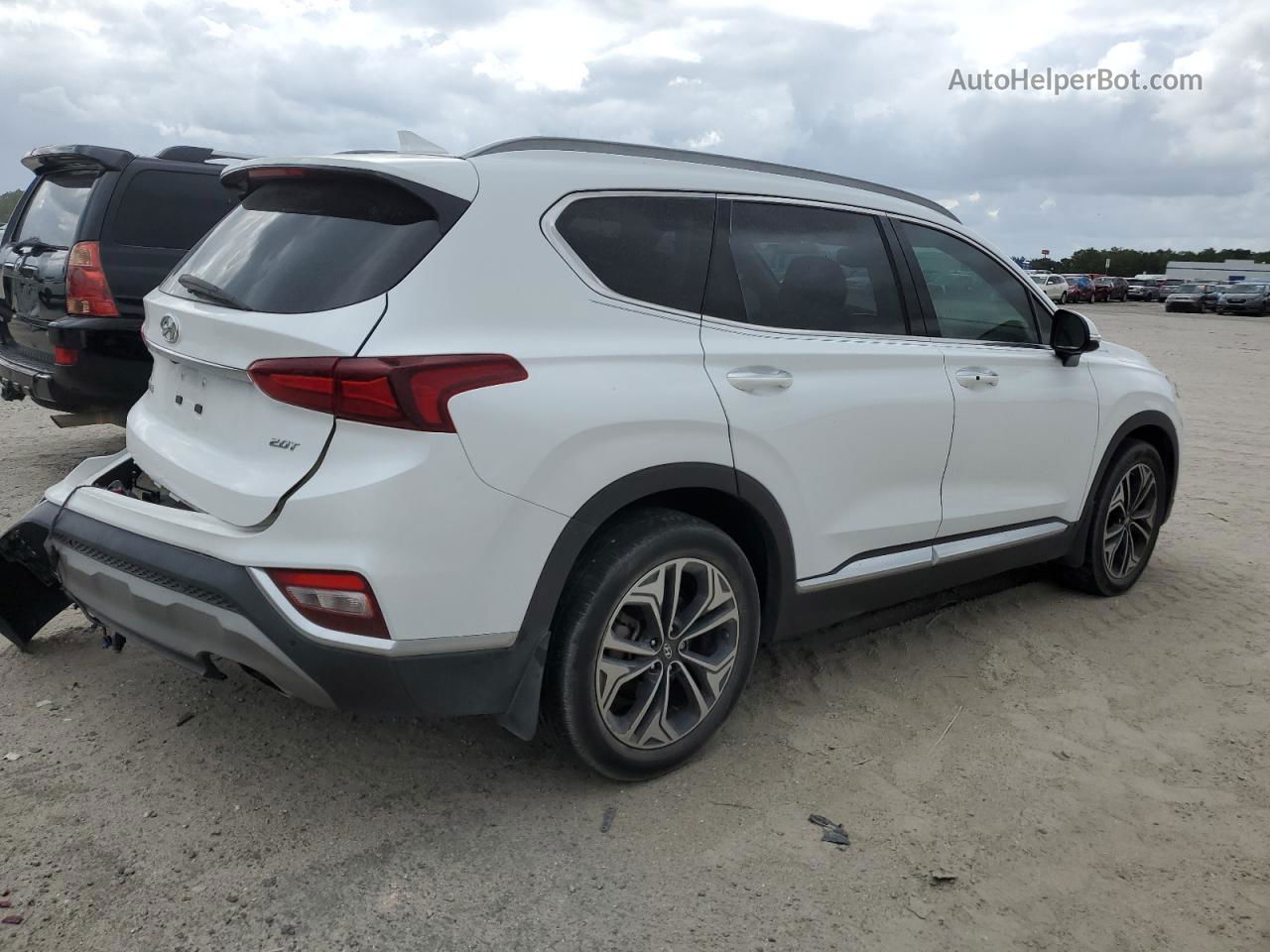 2020 Hyundai Santa Fe Sel White vin: 5NMS33AA7LH191834