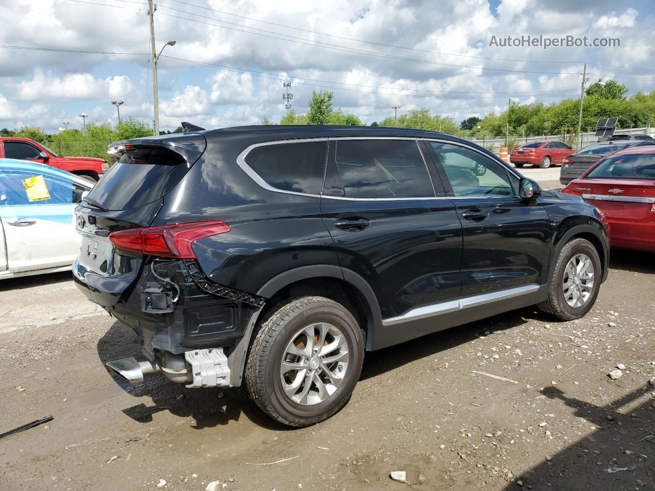 2020 Hyundai Santa Fe Sel Black vin: 5NMS33AD6LH158074